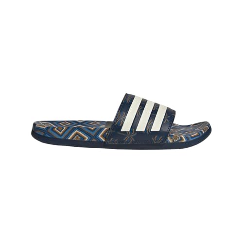 adidas Women's Adilette Comfort, Night Indigo/Cream White/Night Indigo, 104