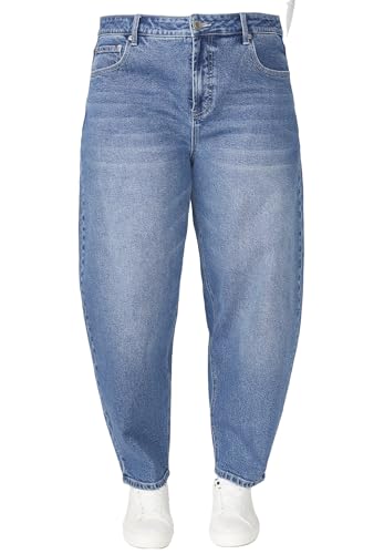ELOQUII Women's Plus Size The Barrel Leg Jean
