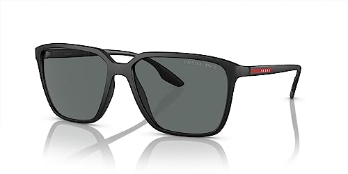 Prada Sonnenbrillen LINEA ROSSA SPS 06V Matte Black/Grey 58/16/145 Herren