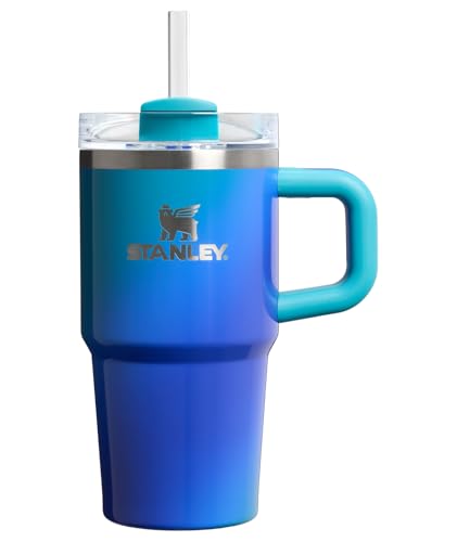 Image of STANLEY Quencher H2.0 Tumbler with Handle and Straw 20 oz | Flowstate 3-Position Lid | Cup Holder Compatible for Travel | Insulated Stainless Steel Cup | BPA-Free | Sea Glass Aura