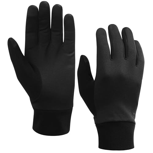 Tough Outdoors Thermal Glove Liners - Hiking Gloves Women Running Gloves Men - Glove Cold Weather - Touchscreen Function