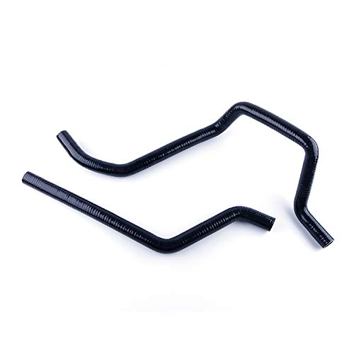 Tuyau de refroidissement en silicone pour radiateur Yamaha Grizzly 660 2002 2003 2004 2005 (noir)
