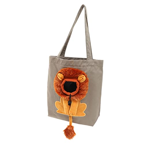 GRIRIW Canvas Cat Carrying Bag Crossbody Pet Carrier for Cats and Dogs Lightweight and Durable for and