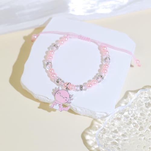 Image of Axolotl Gifts for Axolotl Lovers Birthday Gift Axolotl Necklace Bracelet Kawaii Jewelry for Who Loved Axolotl Easter Basket Stuffers