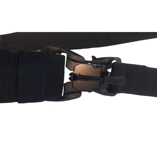 Cinto Elástico Tático Militar Com Fivela de Engate Rápido Magnético Tipo Fastem (Preto)
