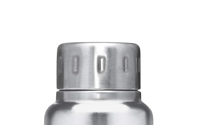 Milton Water Bottle Replacement Lid Compatible with Thermosteel Bottles |Stainless Steel Silver Leakproof Cap with Silicone Ring (160 ML)