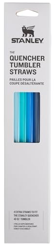 Image of Stanley Quencher Tumbler Straws | Reusable Replacement Straws for Tumbler with Handle | Stainless Steel Drinking Cup Accessory | BPA-Free