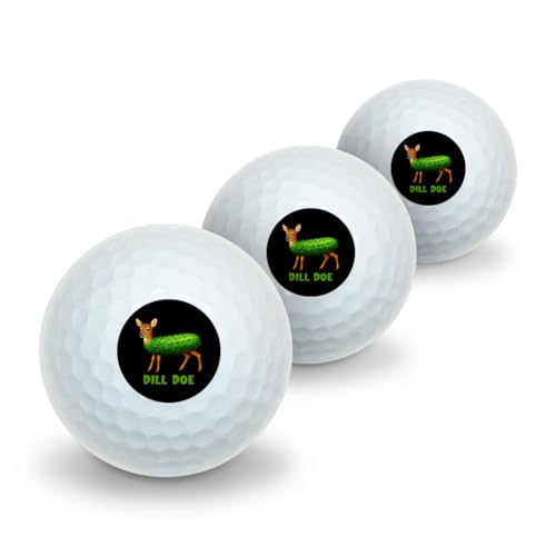GRAPHICS & MORE Deer Dill Doe Novelty Golf Balls 3 Pack