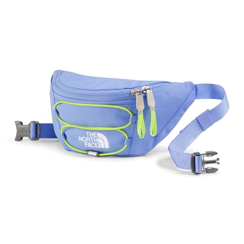 THE NORTH FACE Jester Lumbar Pack - Fanny Pack with Water Repellent Finish 2.2 Liters Crossbody Adjustable Strap Periwinkle Glow/Fizz Lime One Size