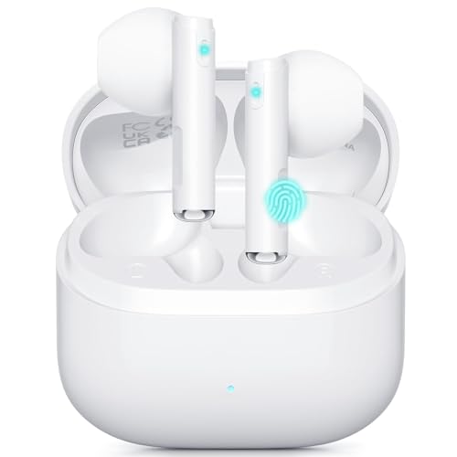 Ciciloud Bluetooth Kopfhörer, Kopfhörer Kabellos Bluetooth 5.3 In Ear Kopfhörer mit 4 Mikrofon, 48H Tiefer Bass Spielzeit Wireless Earbud, IP7 Wasserdicht Kopfhörer