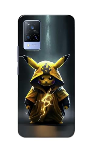 Image of PRINTFIDAA Printed Hard Back Cover Case for Vivo V21 5G Back Cover (Cartoon Cat) -112