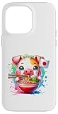 Ramen pig japan love bowl bowl comida japonesa Carcasa para iPhone 14 Pro Max