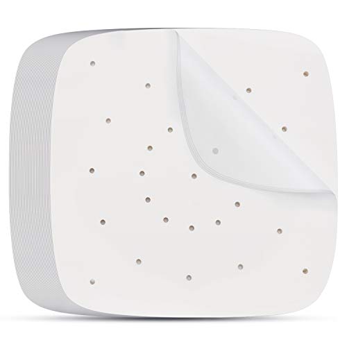 Air Fryer Liners 9 Inch, Beasea 200pcs Air Fryer Parchment Paper White Air Fryer Filter Paper Square Perforated Parchment Paper Bamboo Steamer Papers for Air Fryer and Steaming Basket