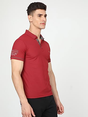Image of Mens Half Sleeve Polo Neck T-Shirt | Polyster