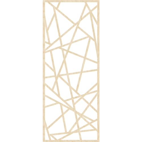 Image of Conway Decorative Pierced Fretwork Wood Wall Panels, 17 3 /8 inchW x 44 3 /8 inchH x 1 /4 inchT, Birch