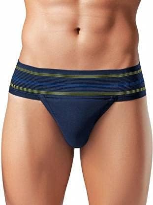 KD Willmax Regent Gym - Suspensorio de algodón para hombre, cintura suave, cobertura completa de la espalda, ajuste deportivo, Azul marino - Paquete de 1, XXXXXL