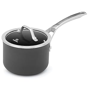 Calphalon Signature Hard-Anodized Nonstick 2-Quart Sauce Pan with Cover, 2 QT