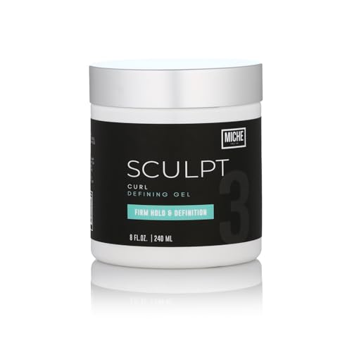 Miche Sculpt Curl Defining Gel Alcohol-Free Curl Sculpting Gel for Medium Hold Shine and Definition Enriched with Organic Aloe Vera & Bamboo Extract for Curly Hair