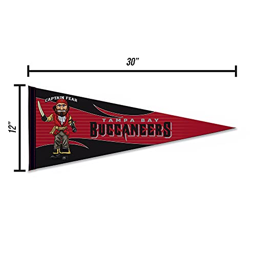 Image of Rico Industries NFL Football Mascot inch 12 inch x 30 inch Felt Wall Decor Pennant - Great for Home /Bed Room /Man Cave Decor