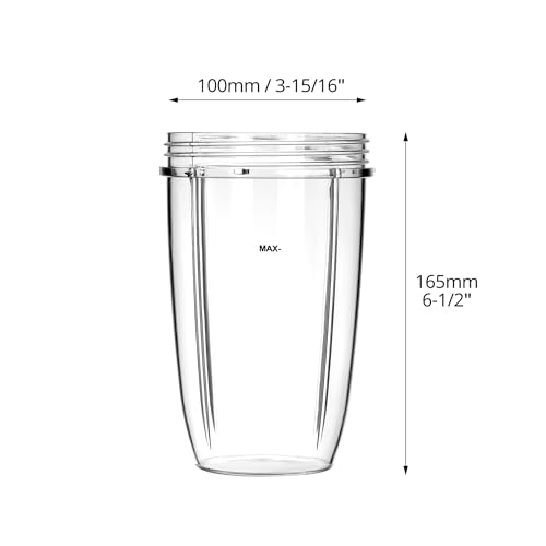 Vaso reemplazo plástico 24oz para licuadora, 2 unidades miniatura 6