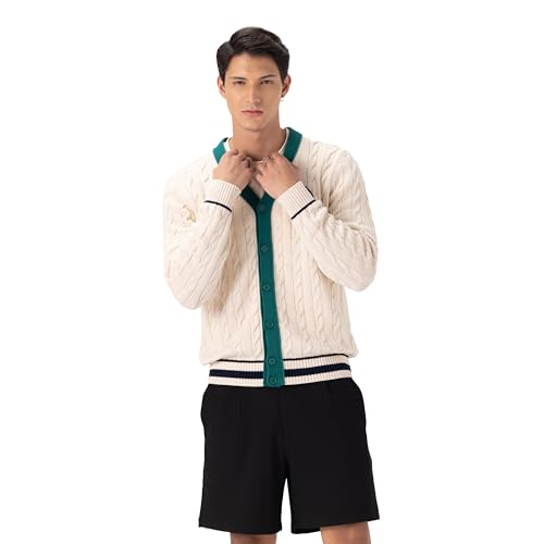 Members Only Men's Cable Cardigan3