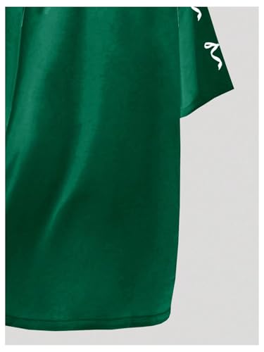 Image of RoseSeek Girl's Jersey Y2K Oversized Graphic Number Print Tops V Neck Short Sleeve T Shirt Hip Pop Tee Streetwear