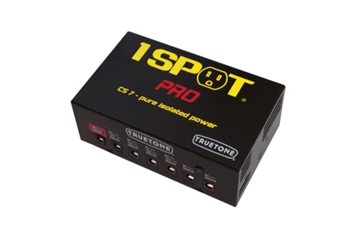 1 SPOT Pro CS7 Guitar Pedal Power Supply with 7 Isolated Outputs, 9V 12V 18V, Studio Power for Your...