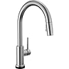 Delta faucet trinsic touch kitchen faucet brushed nickel kitchen faucets with pull down sprayer kitchen sink faucet touch faucet for kitchen sink touch2o technology arctic stainless 9159t ar dst  urban country home decor