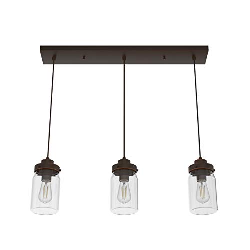 Hunter Fan Company 19155 Devon Park Linear Pendant Light, Onyx Bengal - Image 6