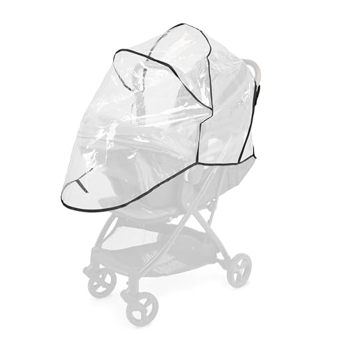Image of Ingenuity Universal Convenience Stroller Rain Cover, Baby Weather Shield for Rain, Wind & Snow, Fits Most Strollers with Car Seat, Vented Airflow, High Visibility, Easy Install & Storage - Clear