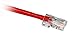 CP Technologies GC5E-4P-RD-05-O 5FT CAT5E 350MHZ RED NO BOOT PATCH CABLE TAA COMPLIANT