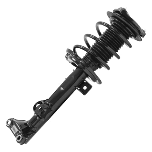 Image of Detroit Axle - RWD Front Struts Kit for 2010-2014 Mercedes-Benz E350 2015-2017 E400, 2 Struts with Coil Spring Assembly 2 Lower Rearward Control Arms with Ball Joint Replacement Suspension Kit