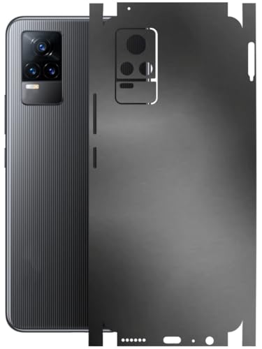 Image of AtOdds - Full Body Back Screen Guard Protector Film - Lamination Wrap Skin Sticker Compatible with VIVO Y73 | Scratchproof Matte Finish (Metallic Grey)