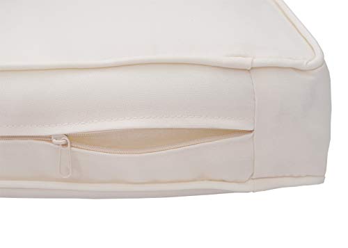 Mendler Poly-Rattan Garnitur HWC-F40, Balkon-/Garten-/Lounge-Set Sitzgruppe, 3er Sofa Tisch - braun, Kissen Creme – Bild 8