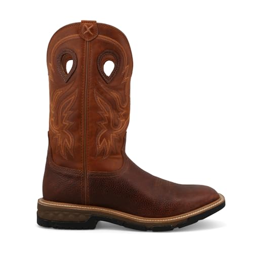 Image of Twisted X mens 12 inch Pull on Soft Toe Western Work Boot