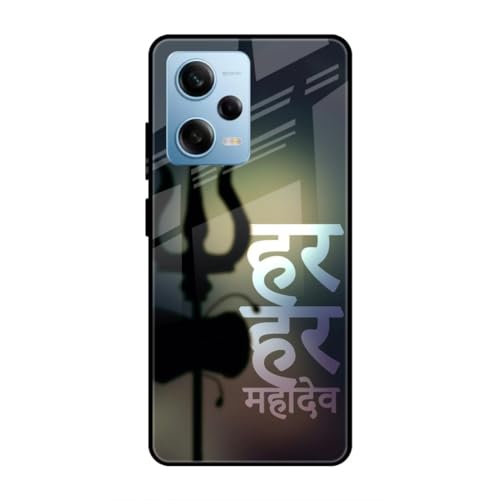 Image of SmashItUp Mahadev | God's Designer Printed TPU Metal Case Mobile Back Cover for Redmi Note 12 Pro 5G