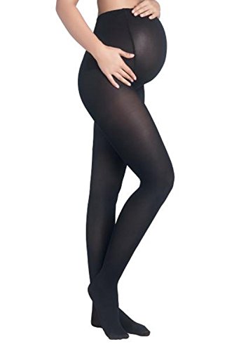 Mothers Essentials 40Denier Opaque Tights Women's Maternity Pantyhose (Black, S/M) #TOP13