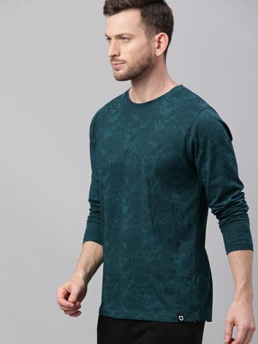 Urbano Fashion Men's Printed Full Sleeve Slim Fit Cotton T-Shirt - Image 3