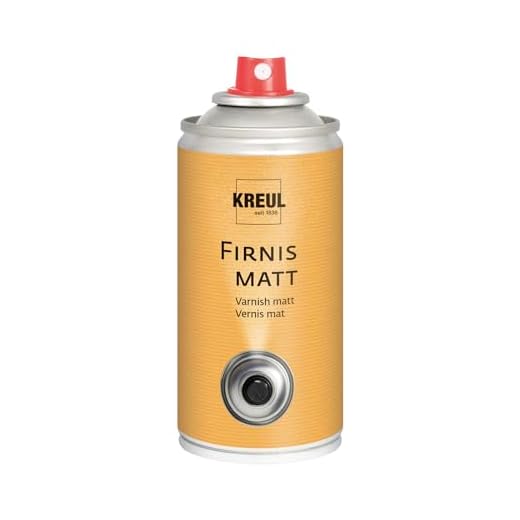 Kreul 812150 - Fixierspray matt, transparenter, nicht gilbender, elastischer Schutzfilm für Gemälde, Zeichnungen und Kunstdrucke, UV Schutz verhindert Ausbleichen, 150 ml Spraydose
