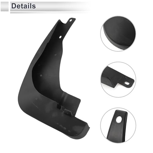 Image of X AUTOHAUX 1set Front and Rear Mud Flaps Splash Guards Mud Guards for Infiniti EX25 2008-2017 W /Mount Accessories