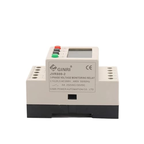 Relais de surveillance de tension triphasé JVR800-2 avec écran LCD rétroéclairé - 3
