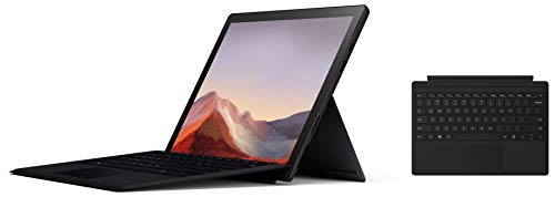 Image of Microsoft Surface Pro 7 PUV-00028 12.3 inch Touchscreen 2-in-1 Laptop(10th Gen Intel Core i5 /8GB /256GB SSD /Win10 Home /Intel Iris Plus Graphics), Black Surface Pro Type Cover Keyboard(Black)
