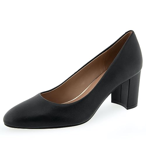 Aerosoles Betsy High Heeled Pump, Black Leather, 6W by Aerosoles - Used condition - US$85.48