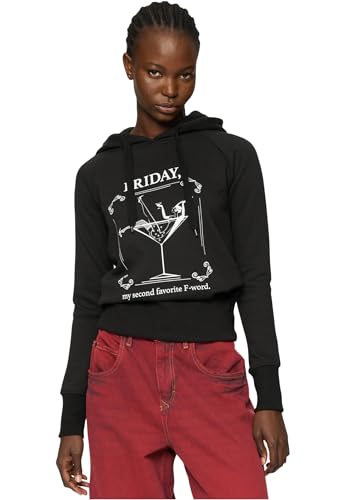 Sweat à capuche F-Word femme noir XS vêtement streetwear