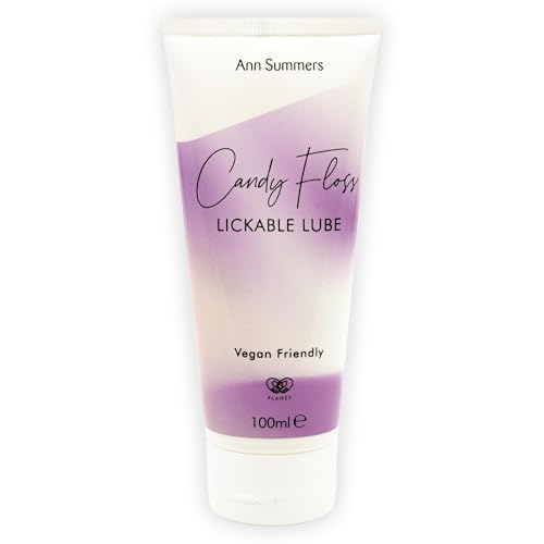 Valentines Ann Summers Candy Floss Flavoured Lube (100ml) – Edible Water Based Lube for Oral Pleasure – Vegan-Friendly, Sugar-Free Water Based Lubricant Gel for Smooth Glide – Skin-Kind Lubricants &