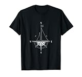 Schiff Kompass Navigation Kapitän Segeln Geschenk Segler T-Shirt