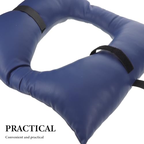 Asiento de inodoro acolchonado suave, 16.1" x 16.1" cojín grueso de alta elasticidad - Esponja de alta densidad y tela PU impermeable para personas mayores con movilidad limitada miniatura 3