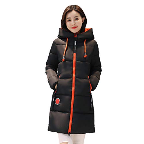 AKT Casaco Parka Quente com Capuz Longo de Inverno Feminino Casaco Quente Grosso Parka