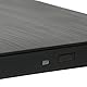 Externes USB 3.0 Gehäuse für 9,5 mm DVDRW/Combo/CD ROM, 5 Gbit/s High Speed, Ultraflaches DVD Laufwerksgehäuse für Laptop Desktop, WINDOWS/LINUX/OS System(Schwarz)