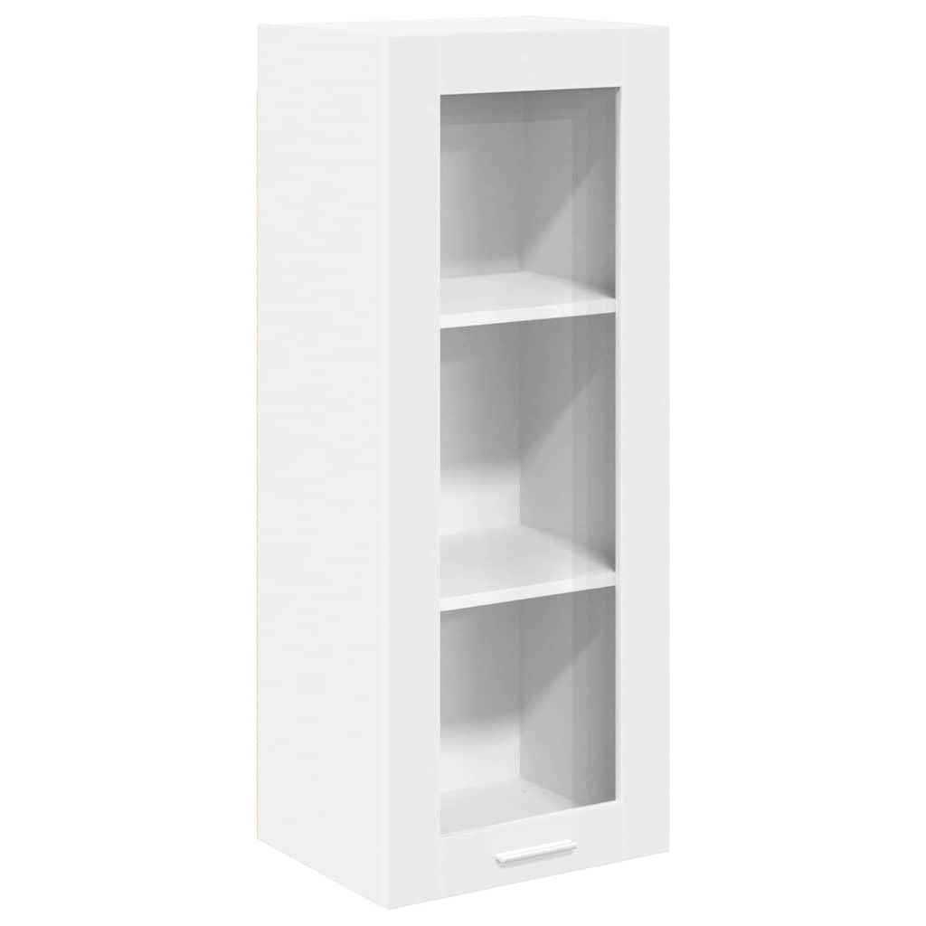 Hängeschrank Küche, Wandschrank mit Tür, Küchenschrank aus Holzwerkstoff, kompakter Küchenschrank Stauraum Weiß, 40 x 31 x 100 cm für Moderne Küchenorganisation